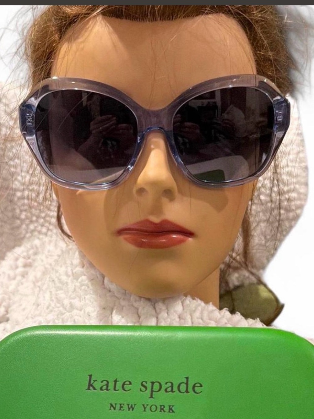 Kate Spade ♠️ Translucent Light Blue Oversized Women's Sunglasses